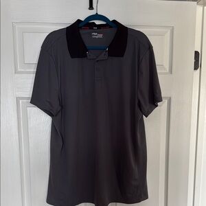 Fila Gray and Black Polo Shirt Athletic Casual